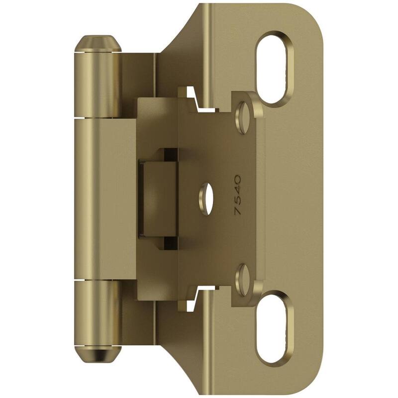 Amerock BP7566 Functional Hardware 1/4" Overlay Wrap Cabinet Door - Golden Champagne - Golden Champagne