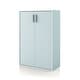 preview thumbnail 67 of 202, DH BASIC Modern Wood Customizable Stackable Storage Organizer - Cube Shelves, Drawer Cabinet, Bookcase with Doors by Denhour Cabinet (doors) - Light Blue