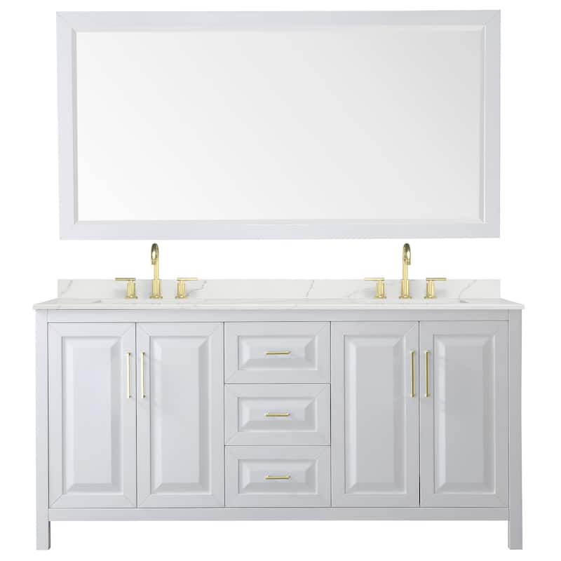 Wyndham Collection WCV252572D-QTZ-US3M70 Daria 72" Free Standing