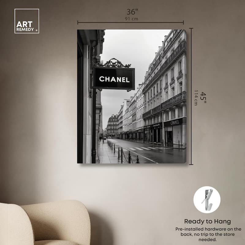 Parisian Fashion Star Canvas by Art Remedy, Gallery Wrapped