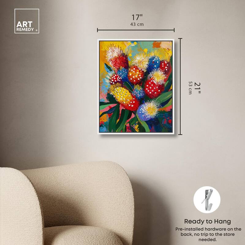 Vivid Flora II Canvas by Art Remedy