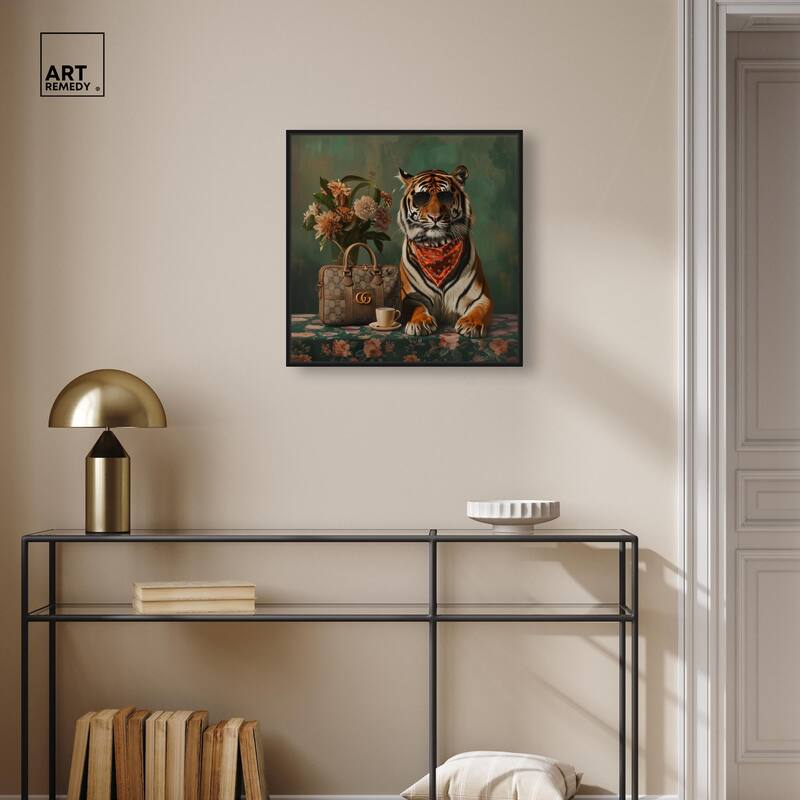Fanciful Tiger Canvas by Art Remedy