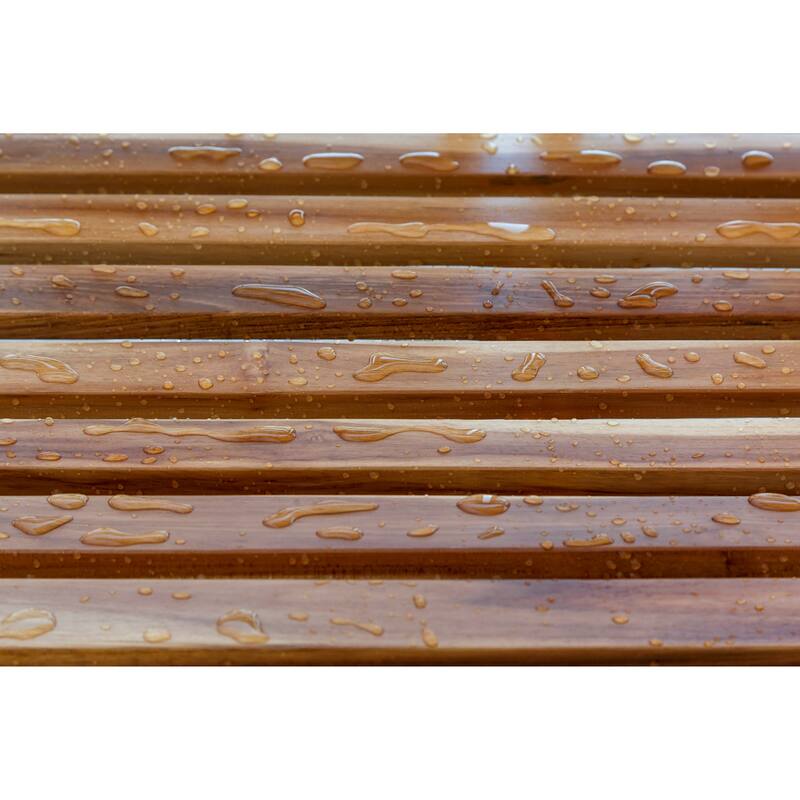 EcoDecors 47", Outdoor Bench, Outdoor Benches Weatherproof, Teak Bench, Wooden Bench Outdoor, Wood Bench Outdoor, Porch Benches