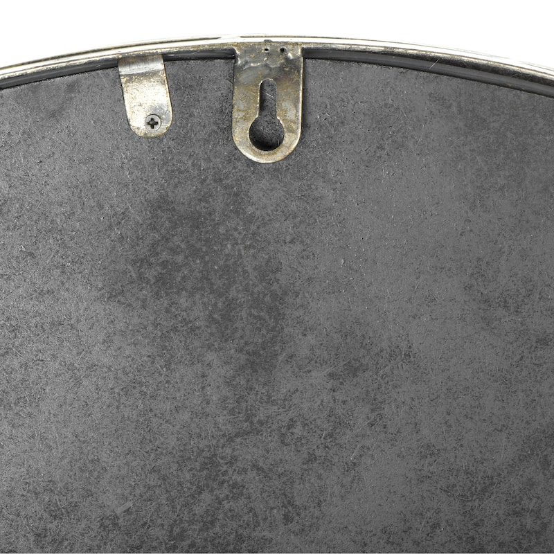 Arched Metal Wall Mirror, Gold - Antique Gold