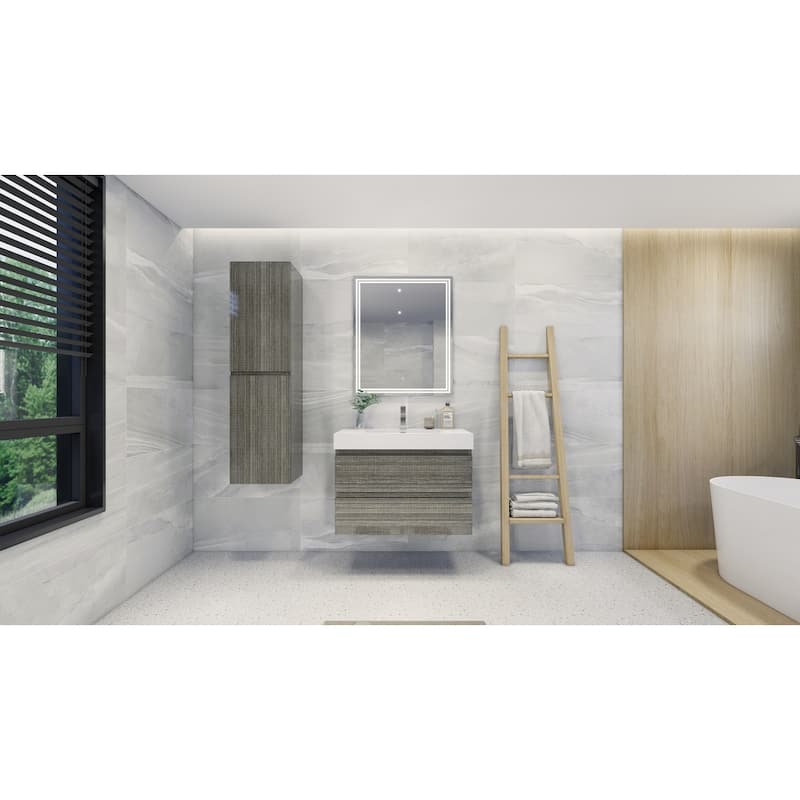 Baillie 36'' Wall-Mounted Vanity with Reinforced Acrylic Sink