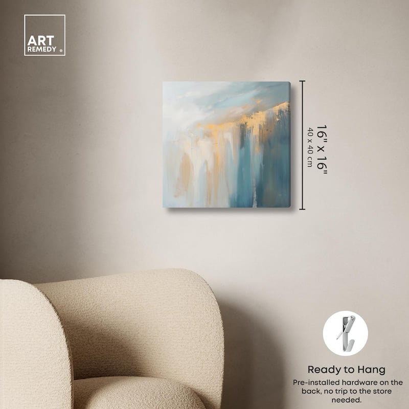 Golden Tears I Canvas by Art Remedy, Gallery Wrapped