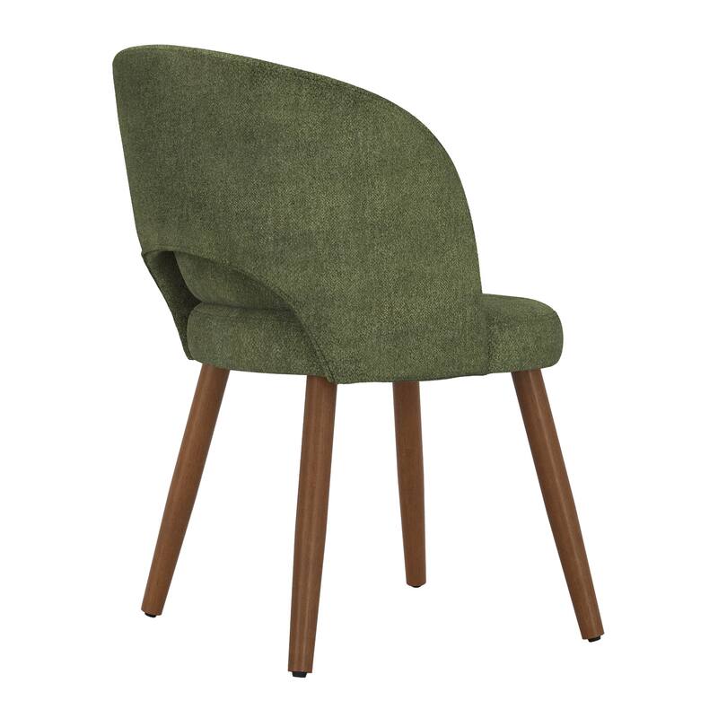 Linen Dining Chairs Set of 2/4/6 with Solid Wood Legs, Modern Kitchen Chairs with Lumbar Pillow for Dining Room Beige