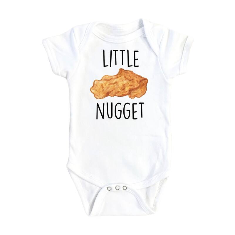 Chicken Nugget - Baby Boy Girl Clothes Infant Bodysuit Funny Cute Newborn 1A - Natural - Newborn