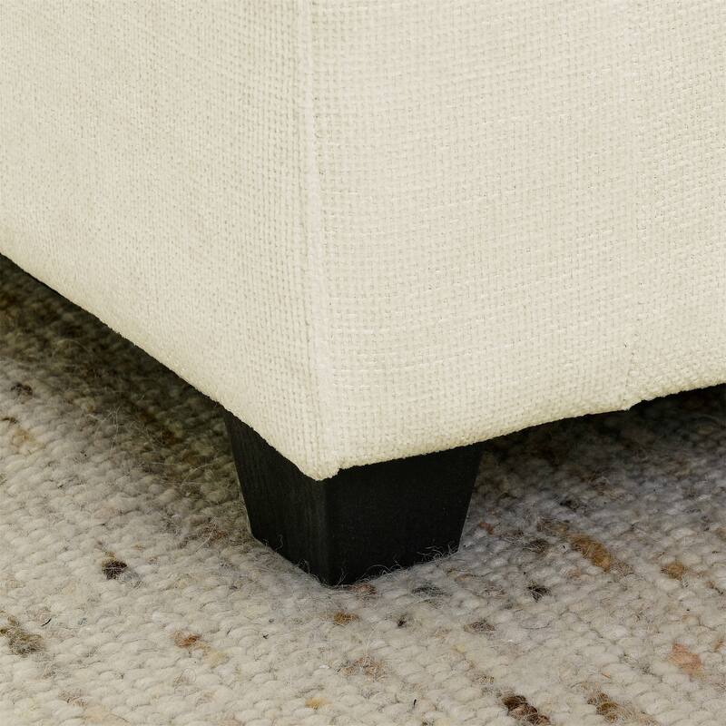 140" Modular Sectional Sofa, 4 Seat Sofa with 2 Ottoman, Chenille Sofa Sleeper Deep Seat Sofa with Throw Pillows for Living Room