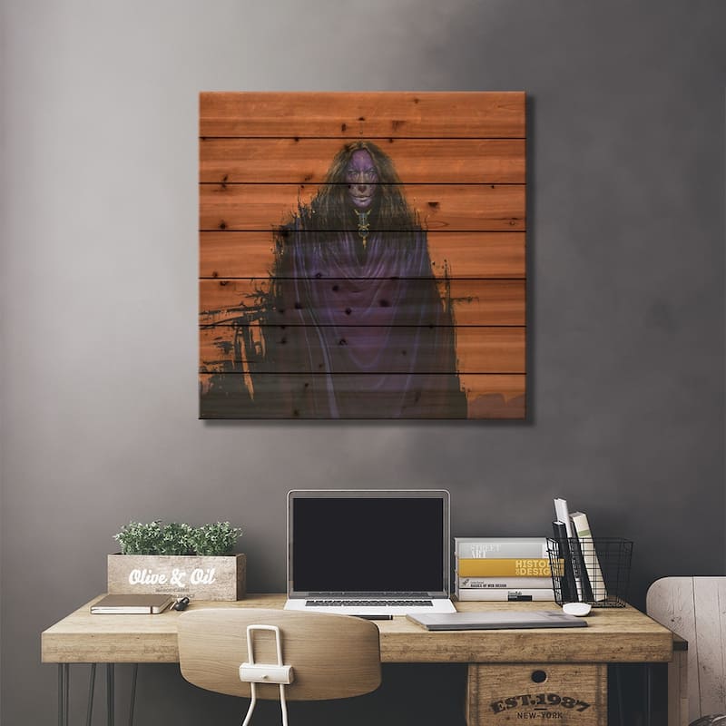 Dream Caller Print On Wood by Lawrence Lee - Multi-Color