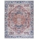 preview thumbnail 20 of 45, SAFAVIEH Arizona Ingund Machine Washable Slip Resistant Vintage Oriental Rug 10' x 14' - Red/Navy - Rectangle