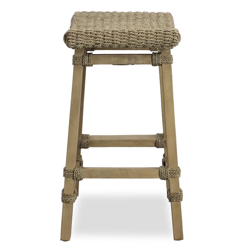 Wooden Counter Stool - 26.5" - Brown