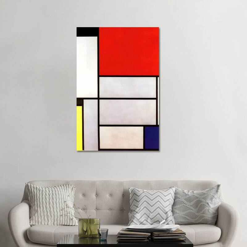 iCanvas "Tableau l, 1921" by Piet Mondrian Canvas Print - 48x32x1.5