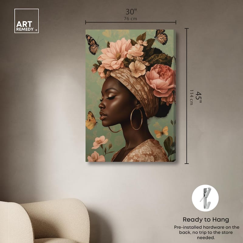 Dream Butterfly Passion Canvas by Art Remedy, Gallery Wrapped