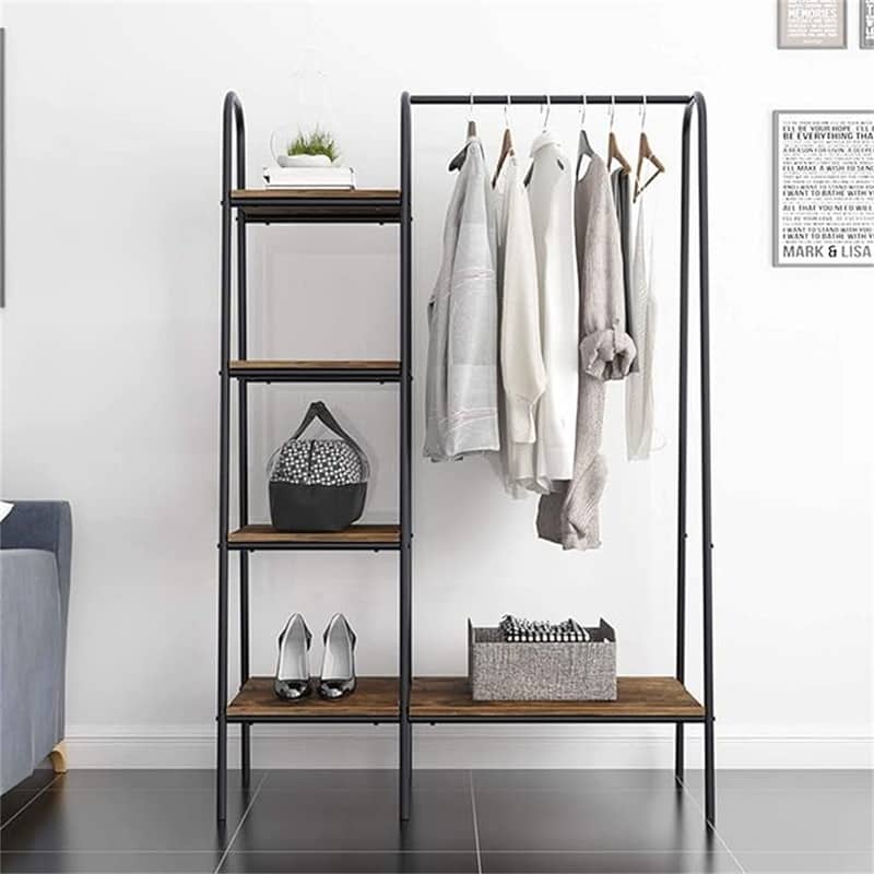 Free-Standing Garment Clothing Racks - 15.75"D x 59"W x 39.4"H
