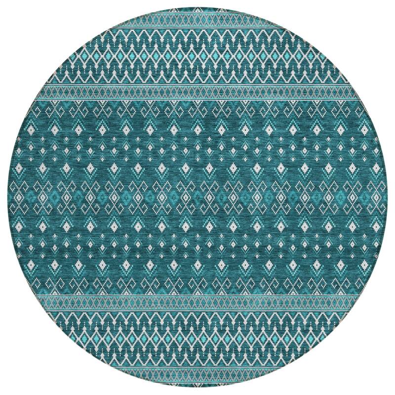 HomeRoots Tribal Transitional Rectangle Outdoor Rug