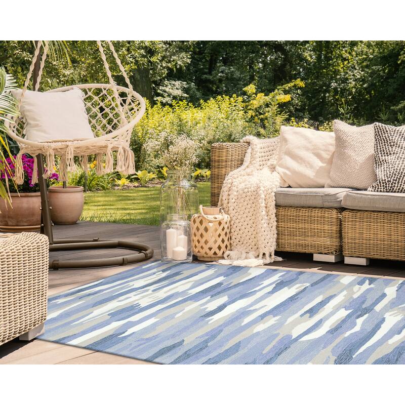 Liora Manne Capri Cloud Indoor/Outdoor Rug Aruba