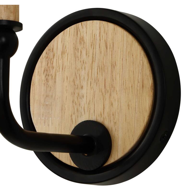 Uttermost Franconia 1 Light Wooden Sconce - 5.5"W x 6.875"D x 12"H