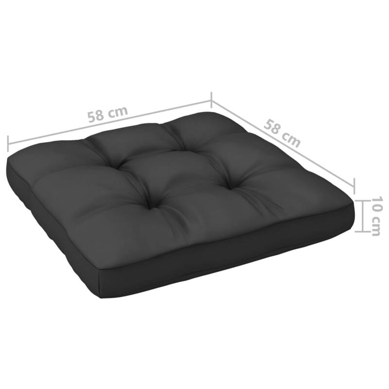 vidaXL Patio Furniture Outdoor Sectional Set with Cushions Solid Wood Pine