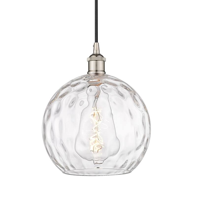 Innovations Lighting 616-1P-13-10 Athens Pendant Athens 10" Wide - Polished Nickel / Clear Water Glass