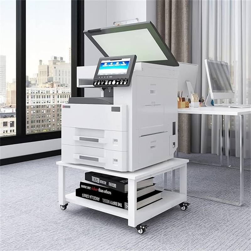2 Tier Laser Printer Stand,23.6''x23.6''x12.6'' Large Printer Table - 23.6''x23.6''x12.6'' 