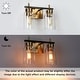 preview thumbnail 14 of 16, Modern Black Gold 2/3/4-Light Bathroom Vanity Lights Linear Wall Sconces for Powder Room