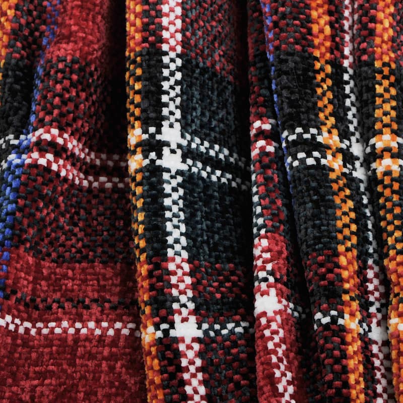 Multi Color Crystal Chenille Throw Blanket