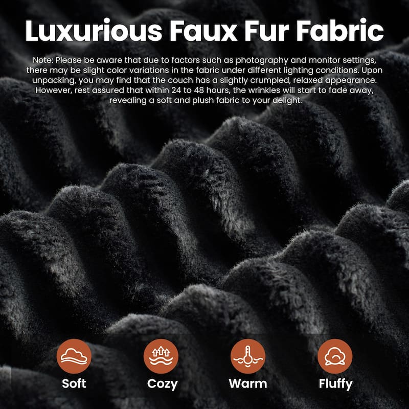 ​​OVIOS Lazy Chaise Lounge Sofa with Ottoman​