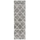 preview thumbnail 124 of 135, SAFAVIEH Hudson Shag Estella Diamond Trellis 2-inch Thick Rug 2'3" x 8' Runner - Distressed Grey/Ivory