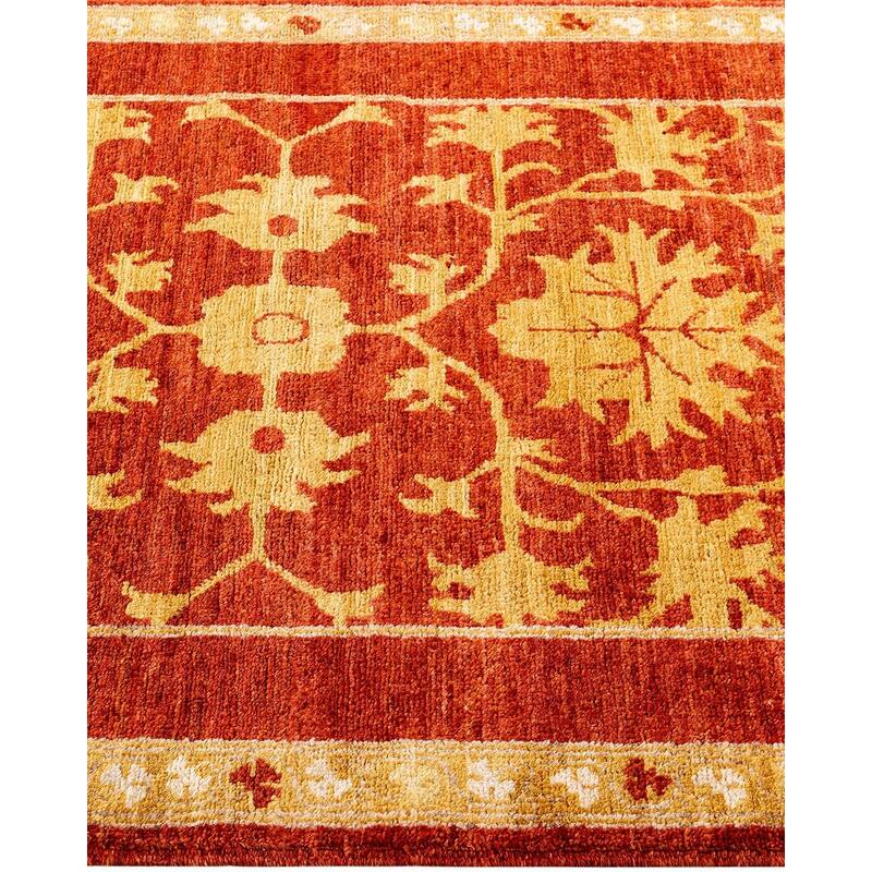 Contemporary Overdyed Wool Hand Knotted Runner - 2' 8" x 9' 4"