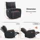 preview thumbnail 9 of 22, MCombo Power Swivel Glider Recliner Chair with USB Charging Ports for Living Room and Nursery, Fabric 6922