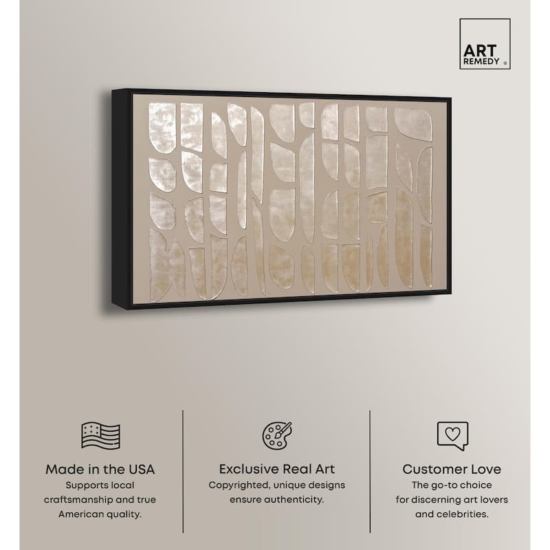 Textured Tiles Canvas by Art Remedy