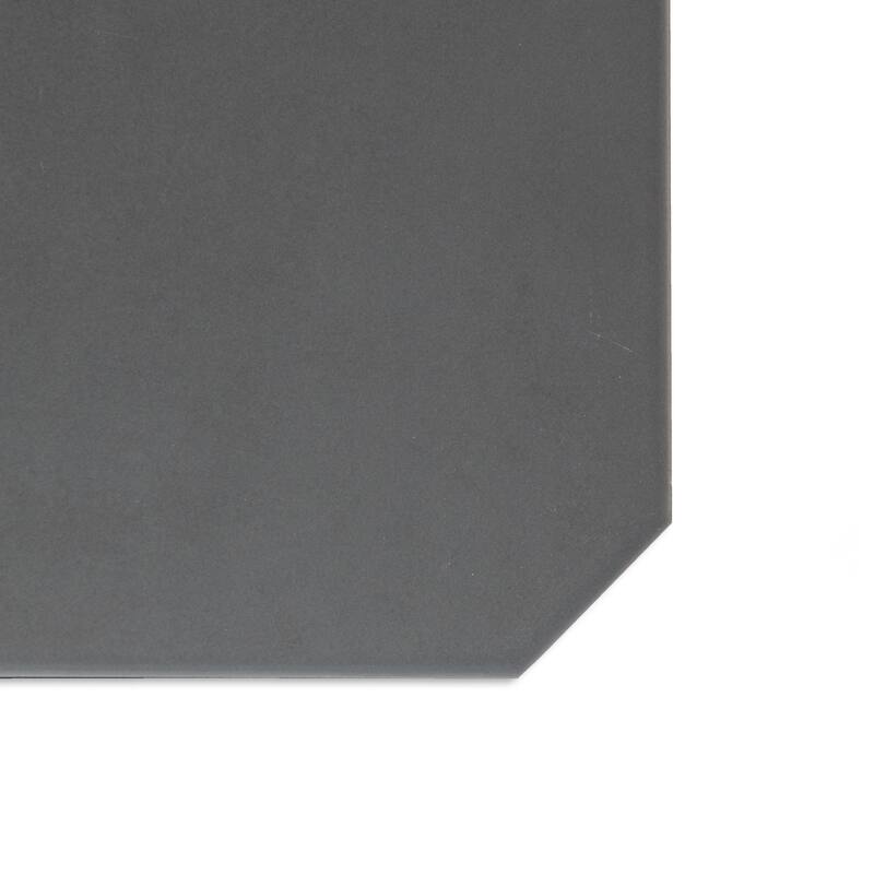 Merola Tile Vaudeville Octagon Antracita with Taco Multi 7-7/8" x 7-7/8" Porcelain Floor and Wall Tile