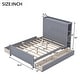 preview thumbnail 5 of 6, Full Size Platform Bed with Drawers and Storage Shelves