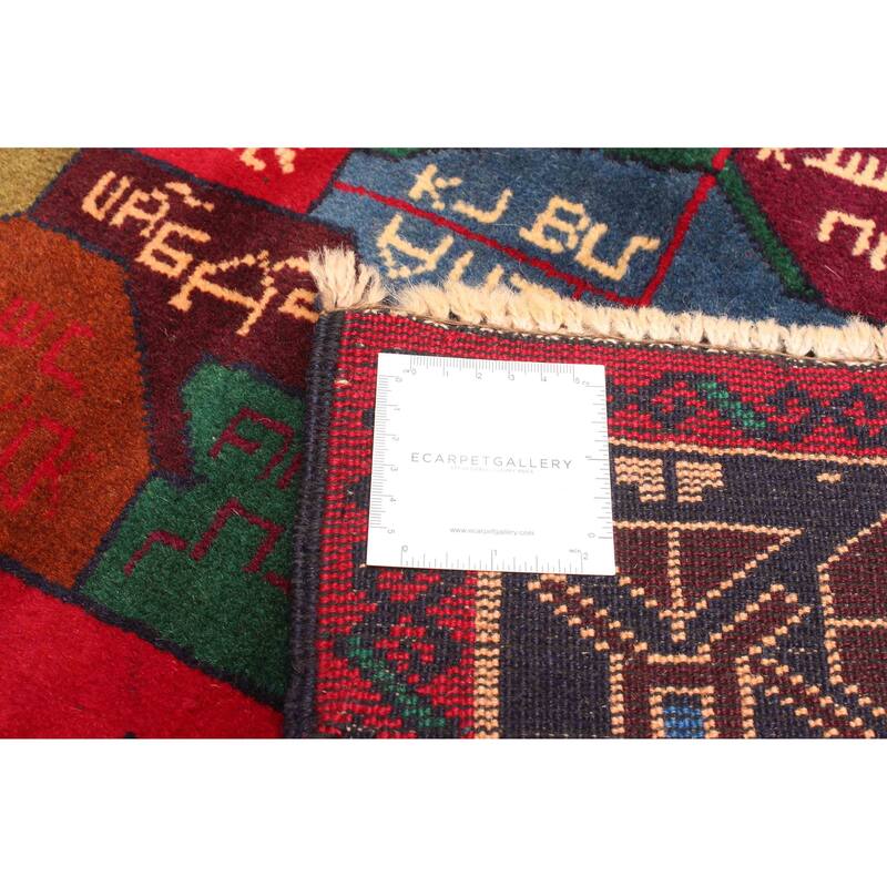 ECARPETGALLERY Hand-knotted Teimani Red Wool Rug - 3'5 x 6'6