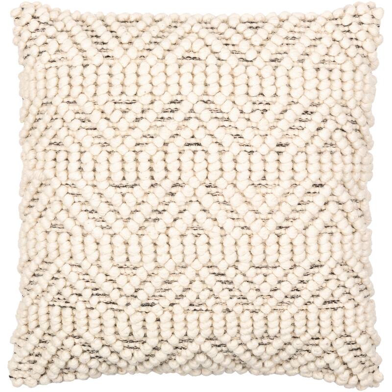 Liyana Textured Chevron Farmhouse Cottage Throw Pillow