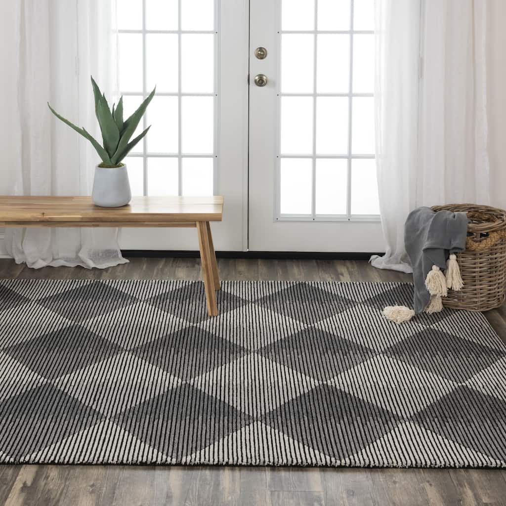 Alora Decor Addison Geometric Hand-tufted Rug