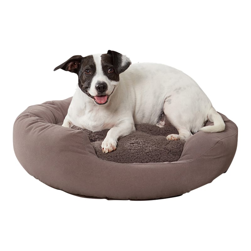 Happy Hounds Moxy Gray Donut Dog Bed - Small (24")