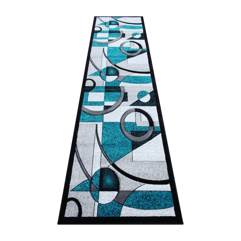 Modern Geometric Abstract Area Rug