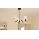 preview thumbnail 7 of 5, McKinney 3-Light Matte Black Chandelier