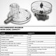 preview thumbnail 6 of 6, Cuisinart FP-110AG Core Custom 10-Cup Multifunctional Food Processor, Anchor Gray