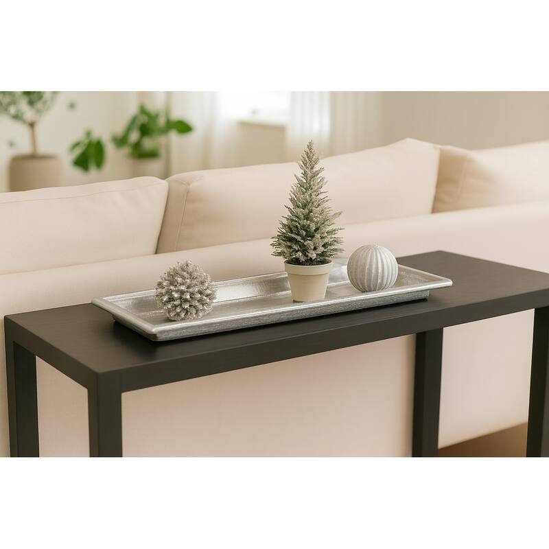 Rectangular Tray with Cut Handle: 29.5x7"