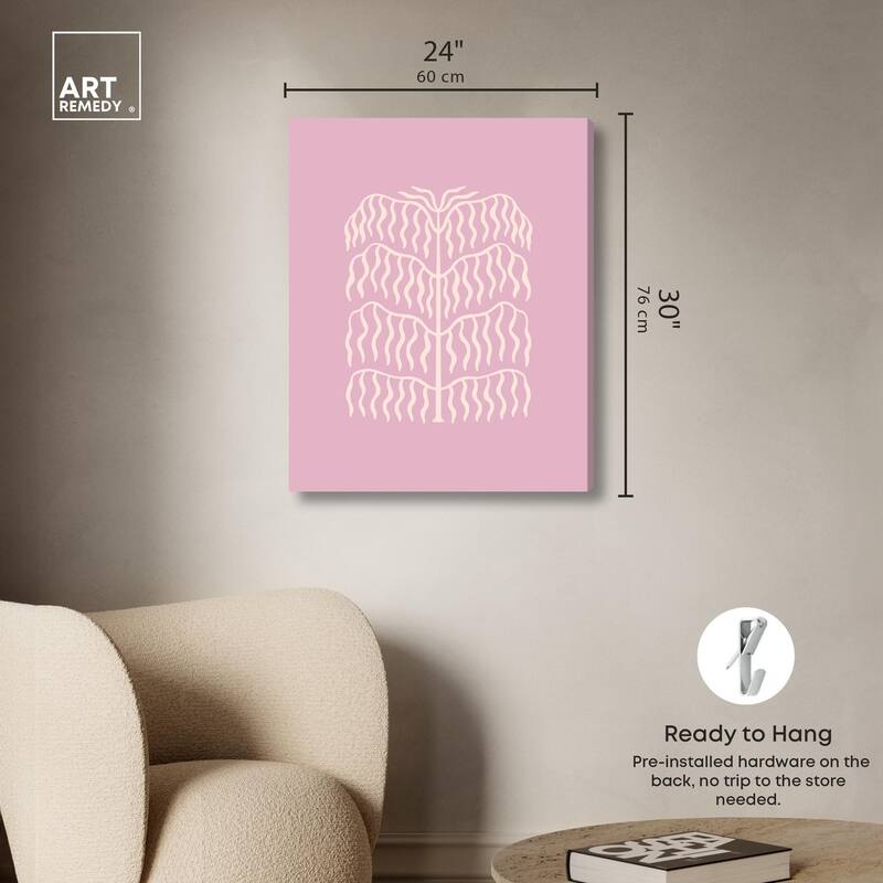 Lavender Mauve Canvas by Art Remedy, Gallery Wrapped