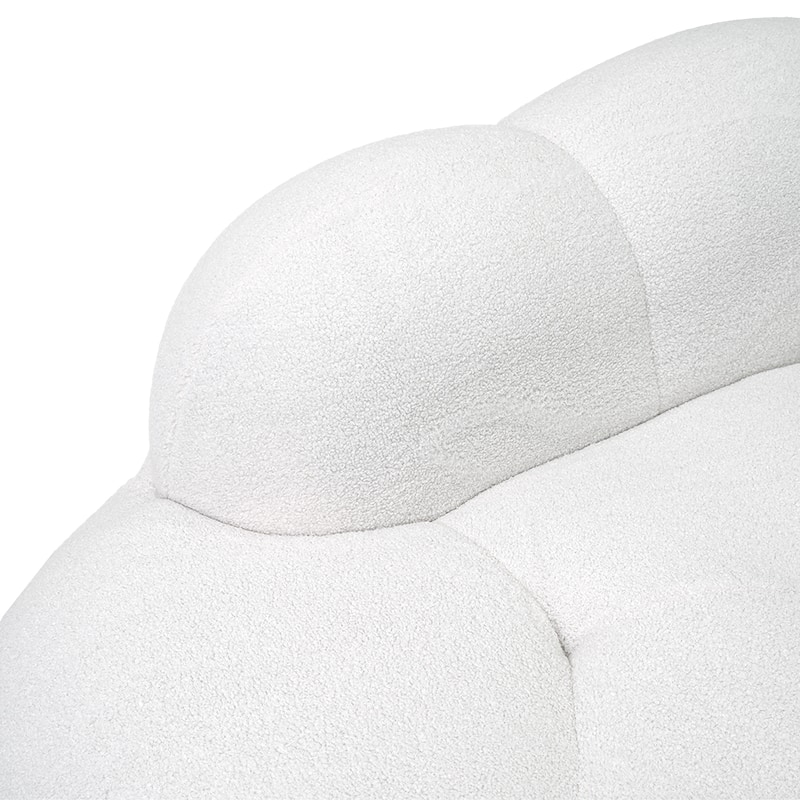 Floor Couch, Modern Loveseat Sofa, Lazy Sofa Round Floor Sofas, Cloud Memory Foam Boneless Couches for Living Room, Apartment