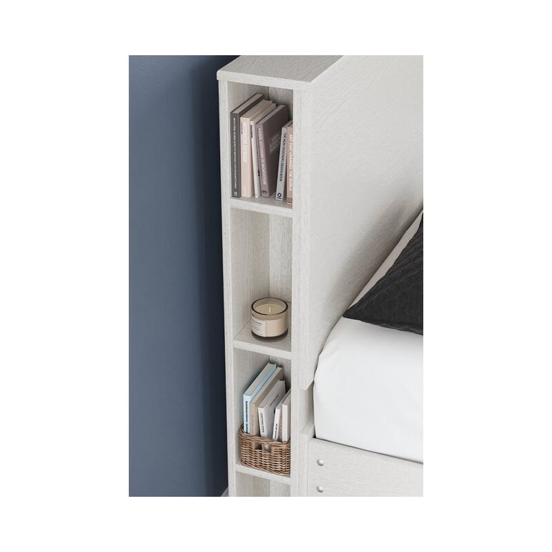 Signature Design by Ashley Aprilyn White Bookcase Headboard