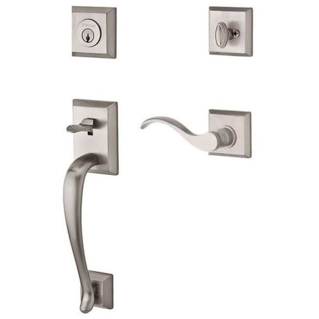Baldwin Napa Right Handed Standard C Keyway Single Cylinder Keyed - Satin Nickel