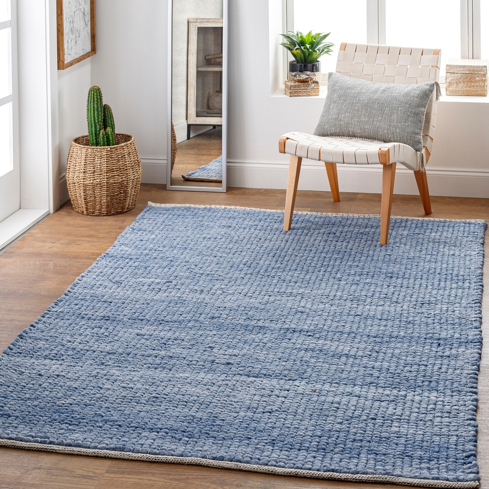 Flatweave Wool Solid Color Rug