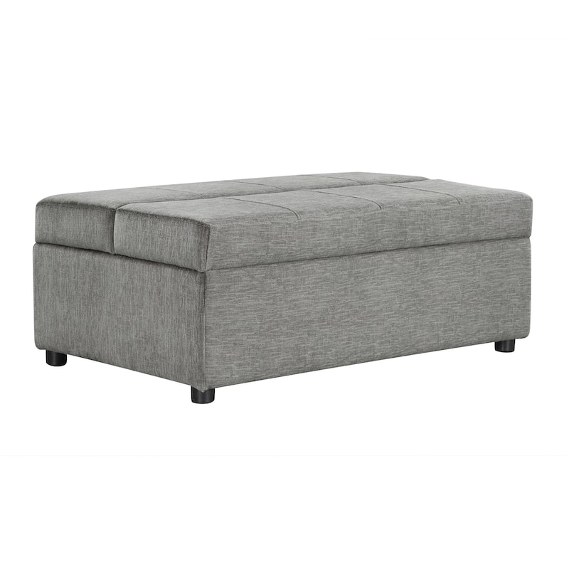 Roomfitters Twin Folding Ottoman Sleeper Bed with Mattress Convertible Guest Bed