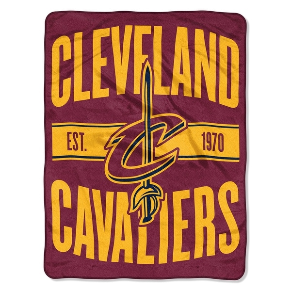 Cleveland Cavaliers Blanket 46x60 Micro Raschel Clear Out Design Rolled