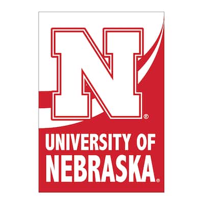 University of Nebraska Burlap Flag Garden Size